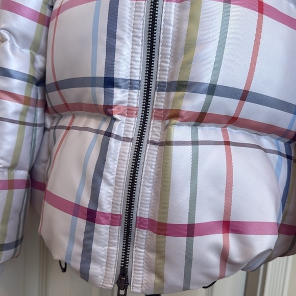 Coach Down Puffer Jacket Women's Legacy Tattersall Winter Coat, 83128, Plaid NEW - Picture 3 of 13